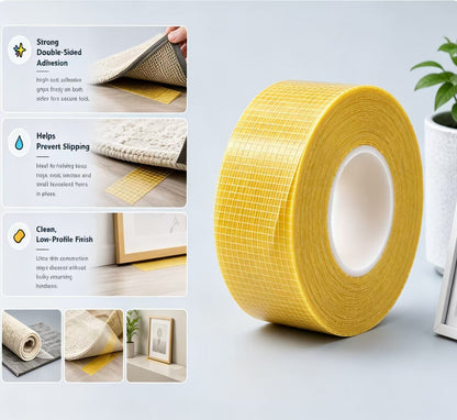 Double-Sided Heavy Duty Tape — Strong, Waterproof & Clean Removal