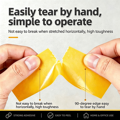 Double-Sided Heavy Duty Tape — Strong, Waterproof & Clean Removal