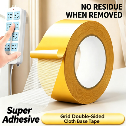 Double-Sided Heavy Duty Tape — Strong, Waterproof & Clean Removal